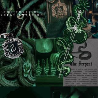Green Slytherin wallpaper