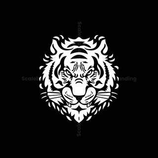 Tiger face logo wallpaper