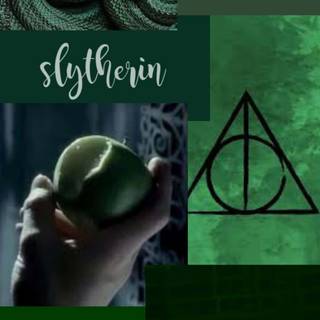 Green Slytherin wallpaper