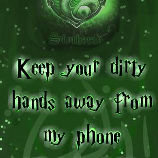 Green Slytherin wallpaper