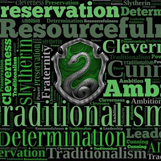 Green Slytherin wallpaper