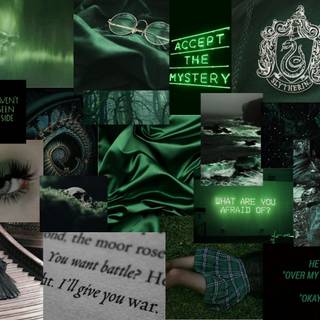 Green Slytherin wallpaper