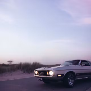 Driving car on the road wallpaper