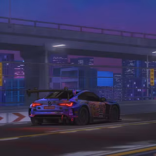 Driving car on the road wallpaper