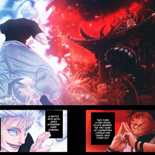 Gojo vs Sukuna Domain Clash wallpaper