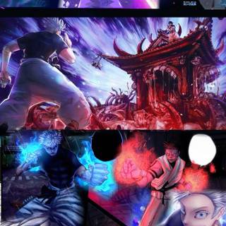 Gojo vs Sukuna Domain Clash wallpaper