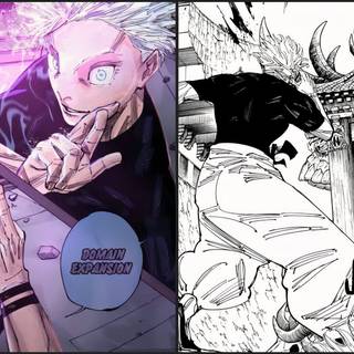 Gojo vs Sukuna Domain Clash wallpaper