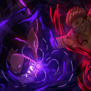 Gojo vs Sukuna Domain Clash wallpaper