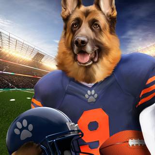 Football dog wallpaper