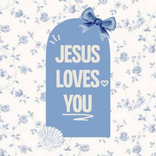 Jesus blue wallpaper
