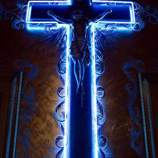 Jesus blue wallpaper