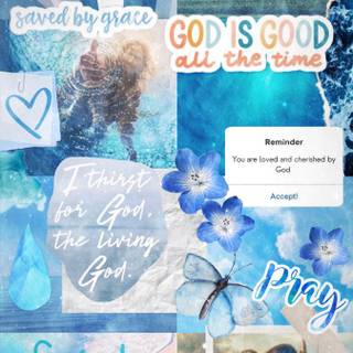 Jesus blue wallpaper