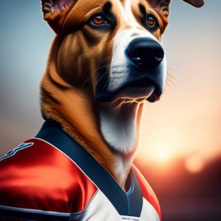 Football dog wallpaper