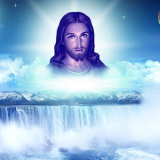 Jesus blue wallpaper