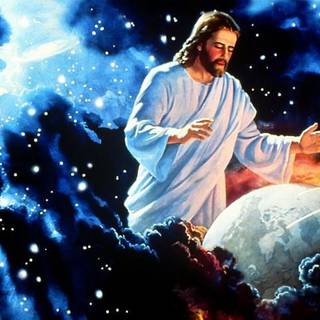 Jesus blue wallpaper