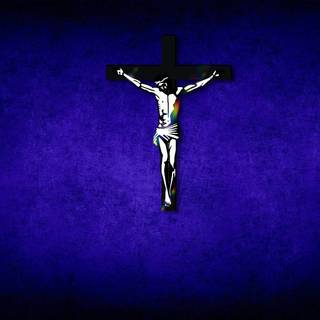 Jesus blue wallpaper