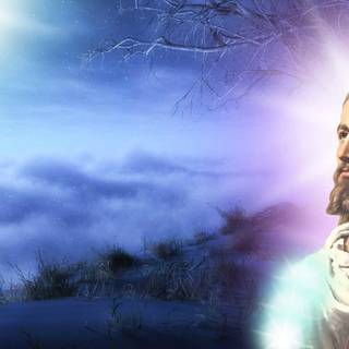 Jesus blue wallpaper