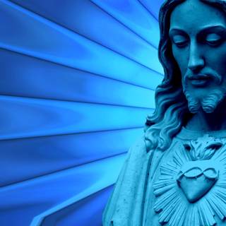 Jesus blue wallpaper