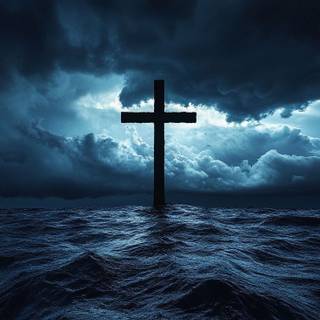 Jesus blue wallpaper