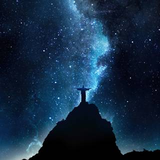 Jesus blue wallpaper