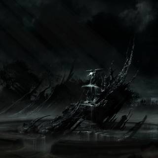 Dark gaming PC wallpaper