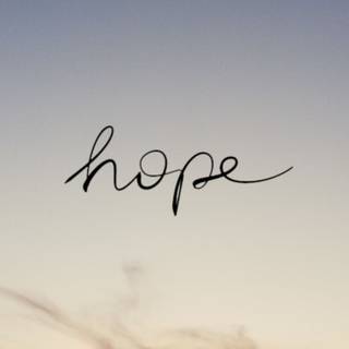 Written hope wallpaper