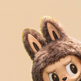 Brown Labubu wallpaper