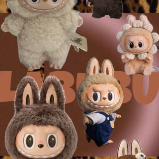Brown Labubu wallpaper