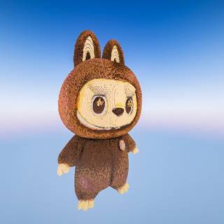 Brown Labubu wallpaper