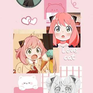 Anya Forger aesthetic wallpaper