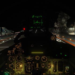 Jet cockpit night wallpaper
