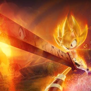 Super Sonic The Hedgehog wallpaper