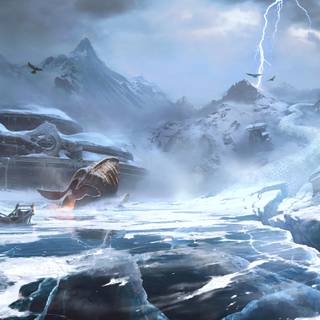 God of War landscape wallpaper