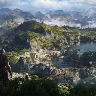 God of War landscape wallpaper