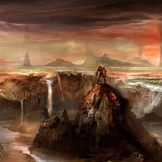 God of War landscape wallpaper