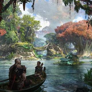 God of War landscape wallpaper