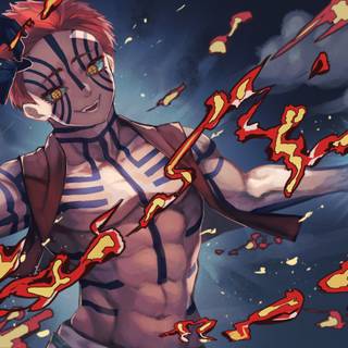 Kimetsu No Yaiba Akaza wallpaper