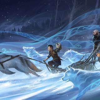 God of War landscape wallpaper