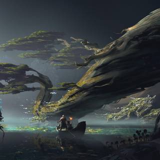 God of War landscape wallpaper