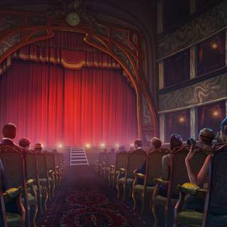 Theatre aesthetic PC wallpaper