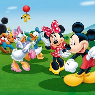 Mickey Mouse house wallpaper