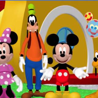 Mickey Mouse house wallpaper