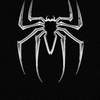 Black Spider-Man logo wallpaper
