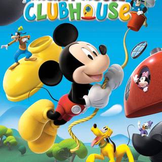 Mickey Mouse house wallpaper