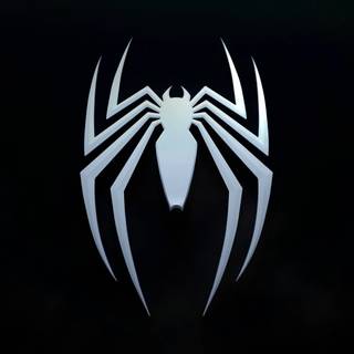 Black Spider-Man logo wallpaper