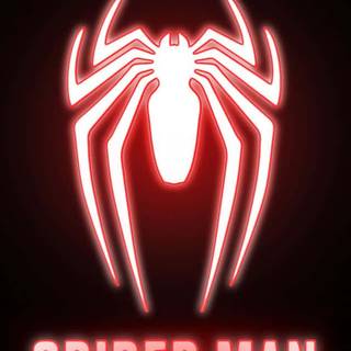 Black Spider-Man logo wallpaper