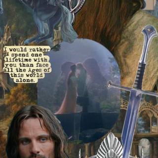 The Tale of Aragorn and Arwen wallpaper