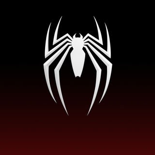 Black Spider-Man logo wallpaper