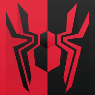 Black Spider-Man logo wallpaper