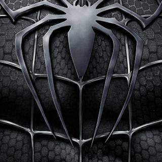 Black Spider-Man logo wallpaper